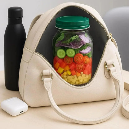 Le dosette de salade original, un récipient à salade portable avec un couvercle à ouverture latérale, est parfait pour un usage domestique, des fournitures d'activités de plein air - Stortime