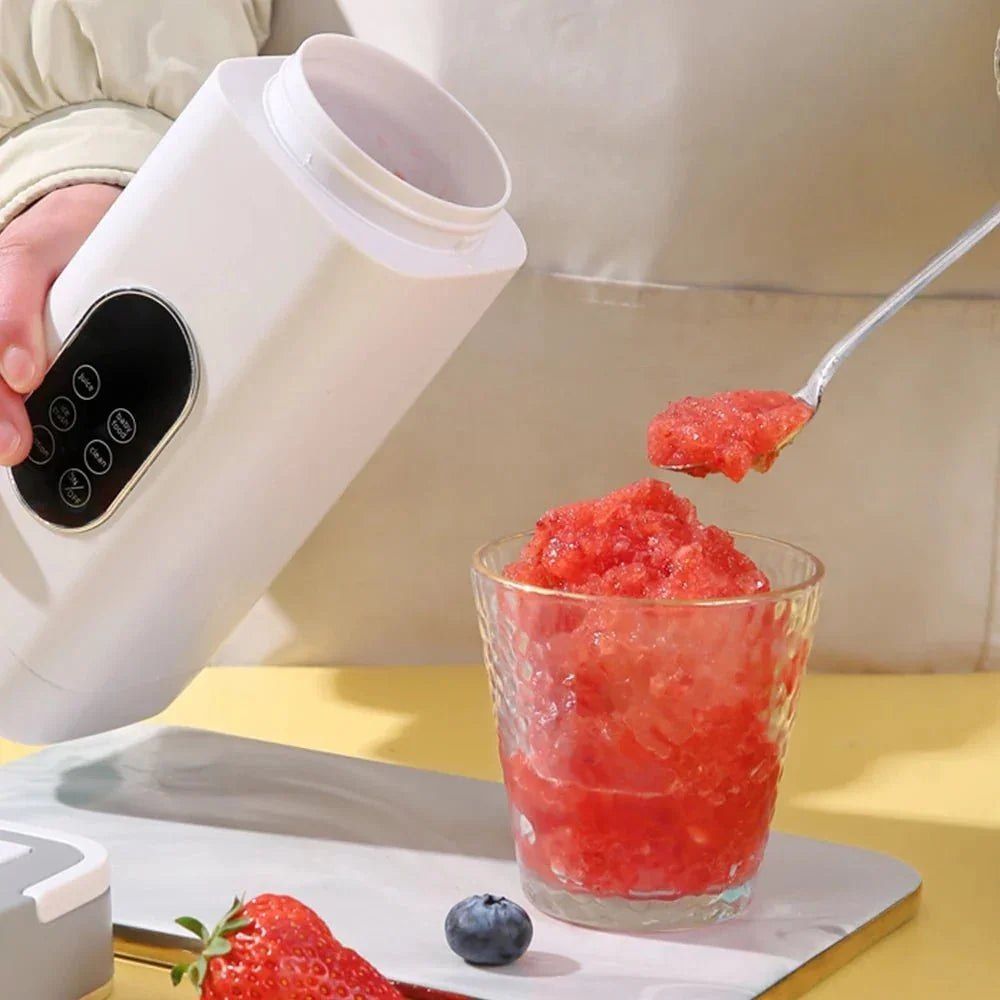 Presse-agrumes électrique à 6 lames, 2 tasses pour voyage, mélangeur de presse-agrumes Portable, Charge Usb, jus de fruits frais, mélangeur personnel, Smoothie - Stortime
