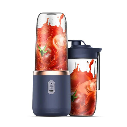 Presse-agrumes électrique à 6 lames, 2 tasses pour voyage, mélangeur de presse-agrumes Portable, Charge Usb, jus de fruits frais, mélangeur personnel, Smoothie - Stortime